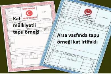 Kat İrtifaklı Tapu ve Kat Mülkiyetli Tapu